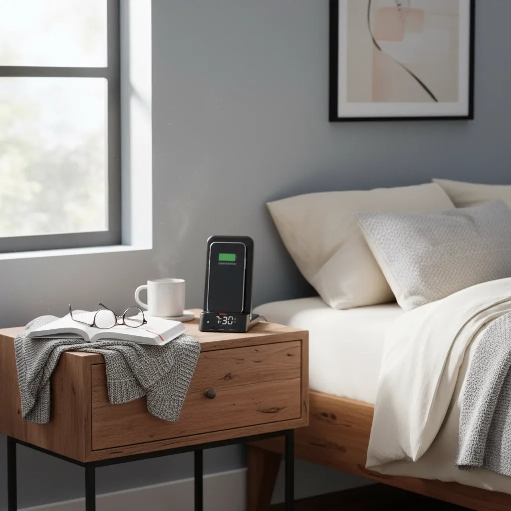 Réveil Chargeur Induction Vertical Numérique