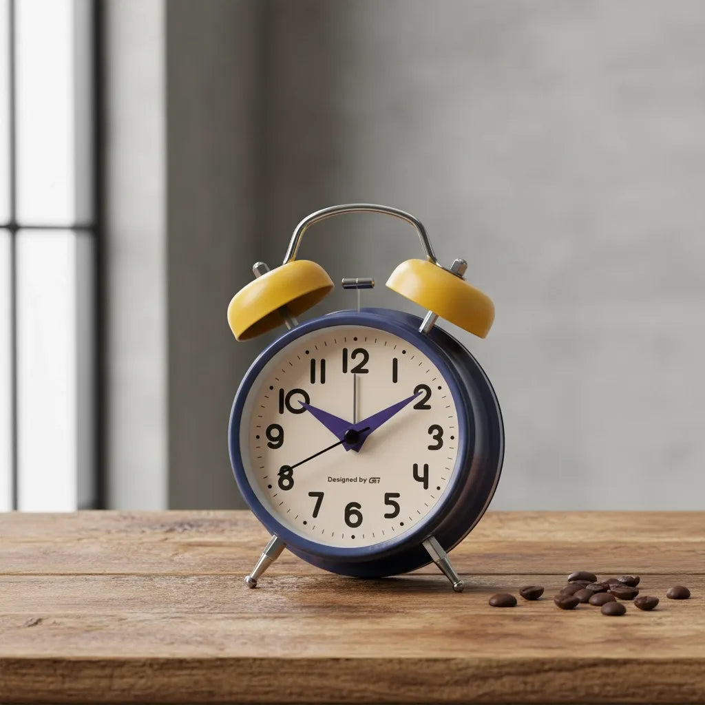 Réveil Cloche à Pile Métal