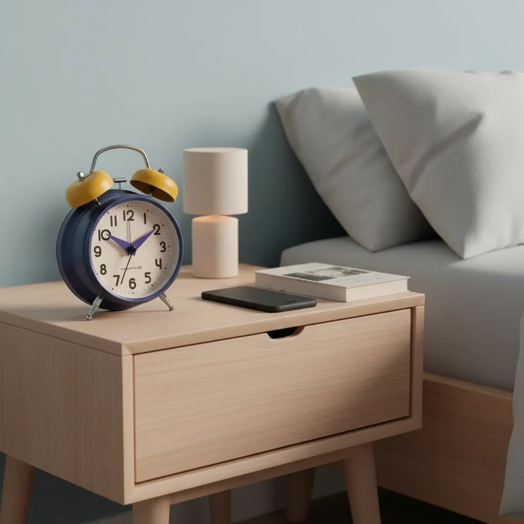 Réveil Cloche à Pile Métal