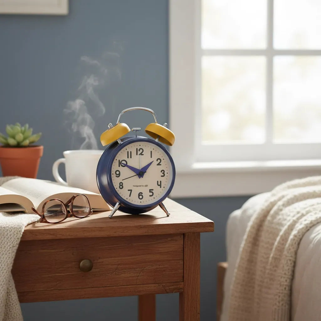 Réveil Cloche à Pile Métal