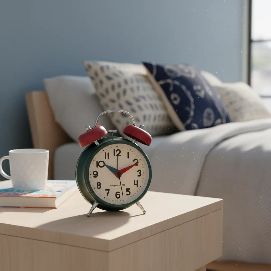 Réveil Cloche à Pile Métal