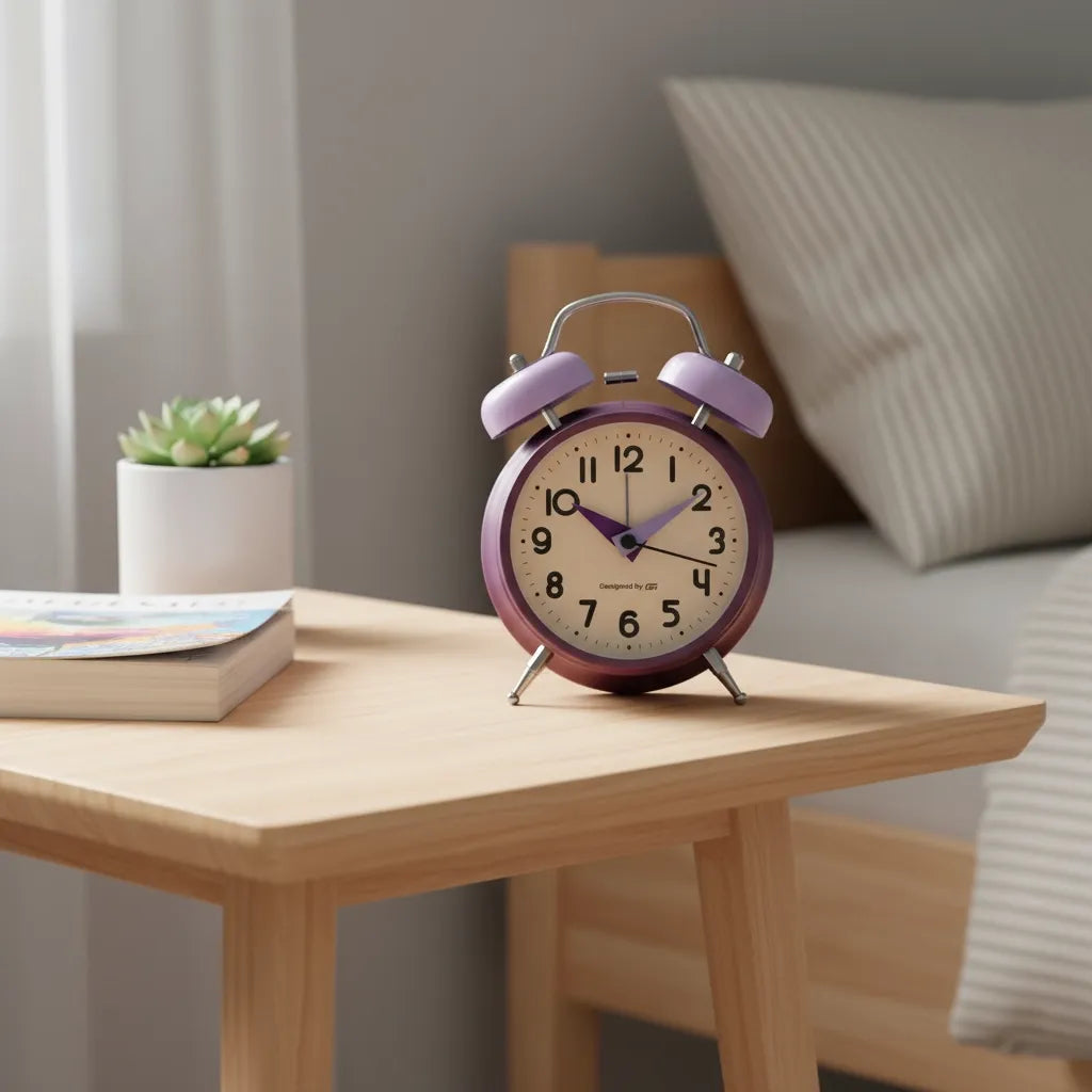 Réveil Cloche à Pile Métal