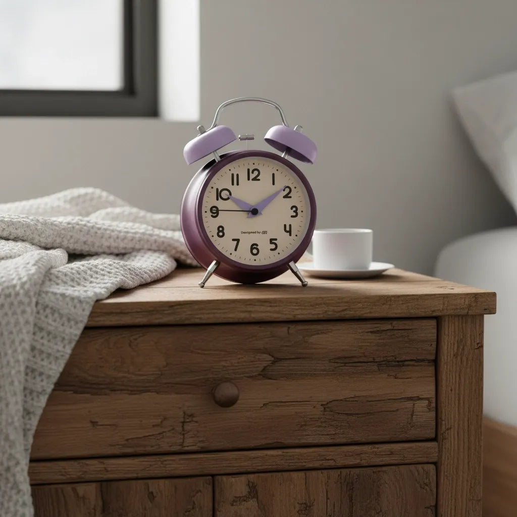 Réveil Cloche à Pile Métal