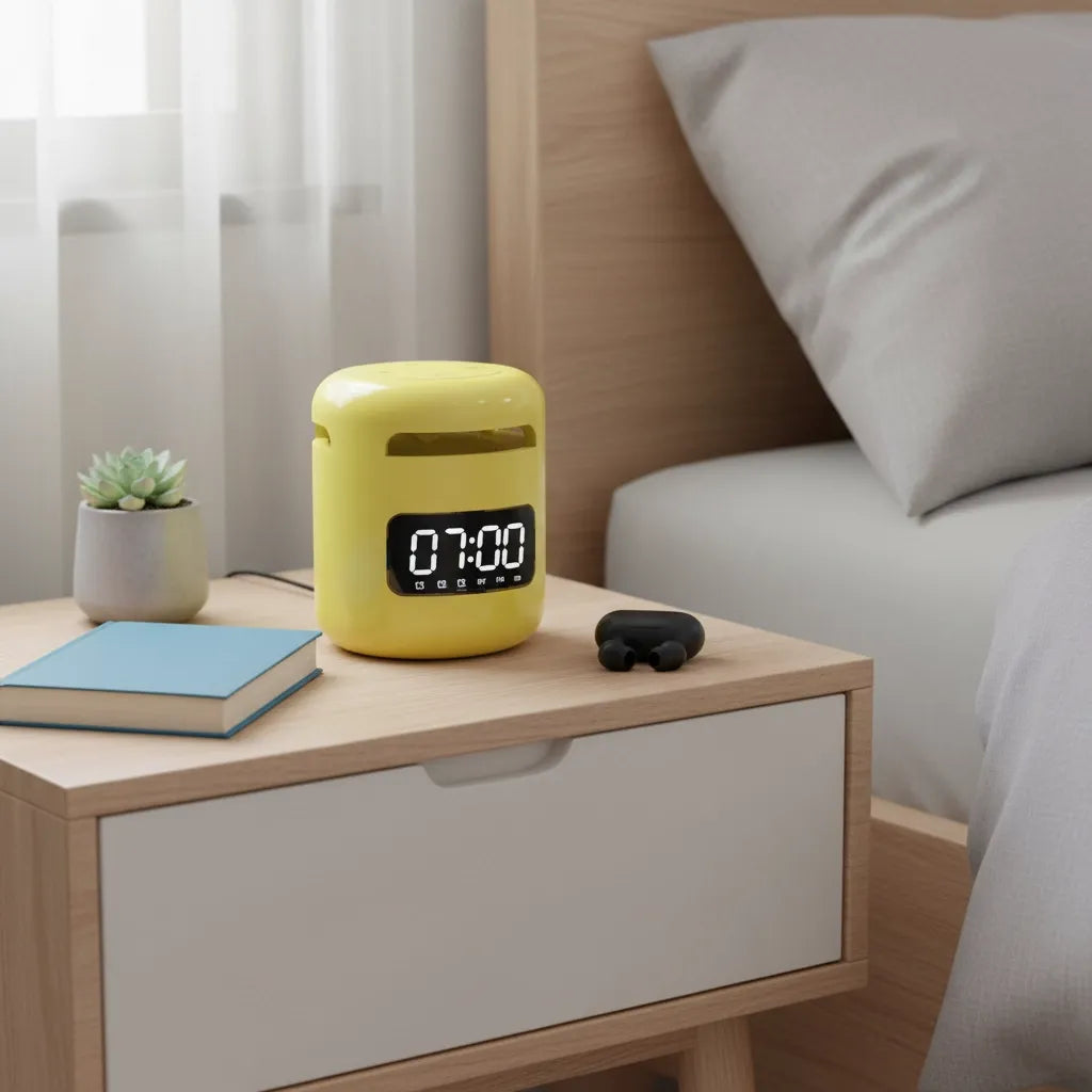 Réveil Connecté Bluetooth Jaune