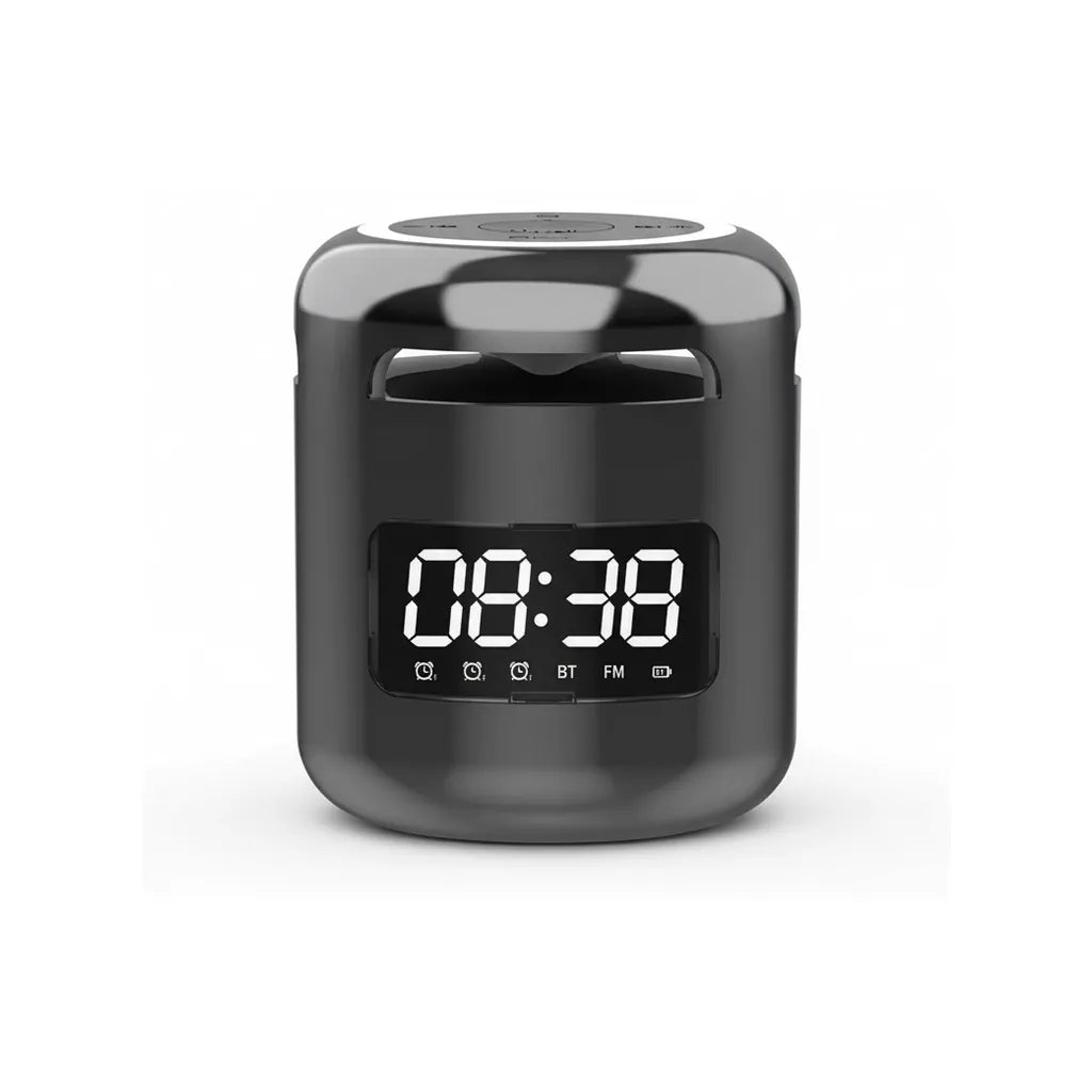 Réveil Connecté Bluetooth Noir Avec Veilleuse