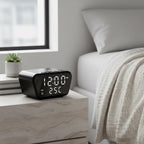 Réveil Connecté Chargeur Noir