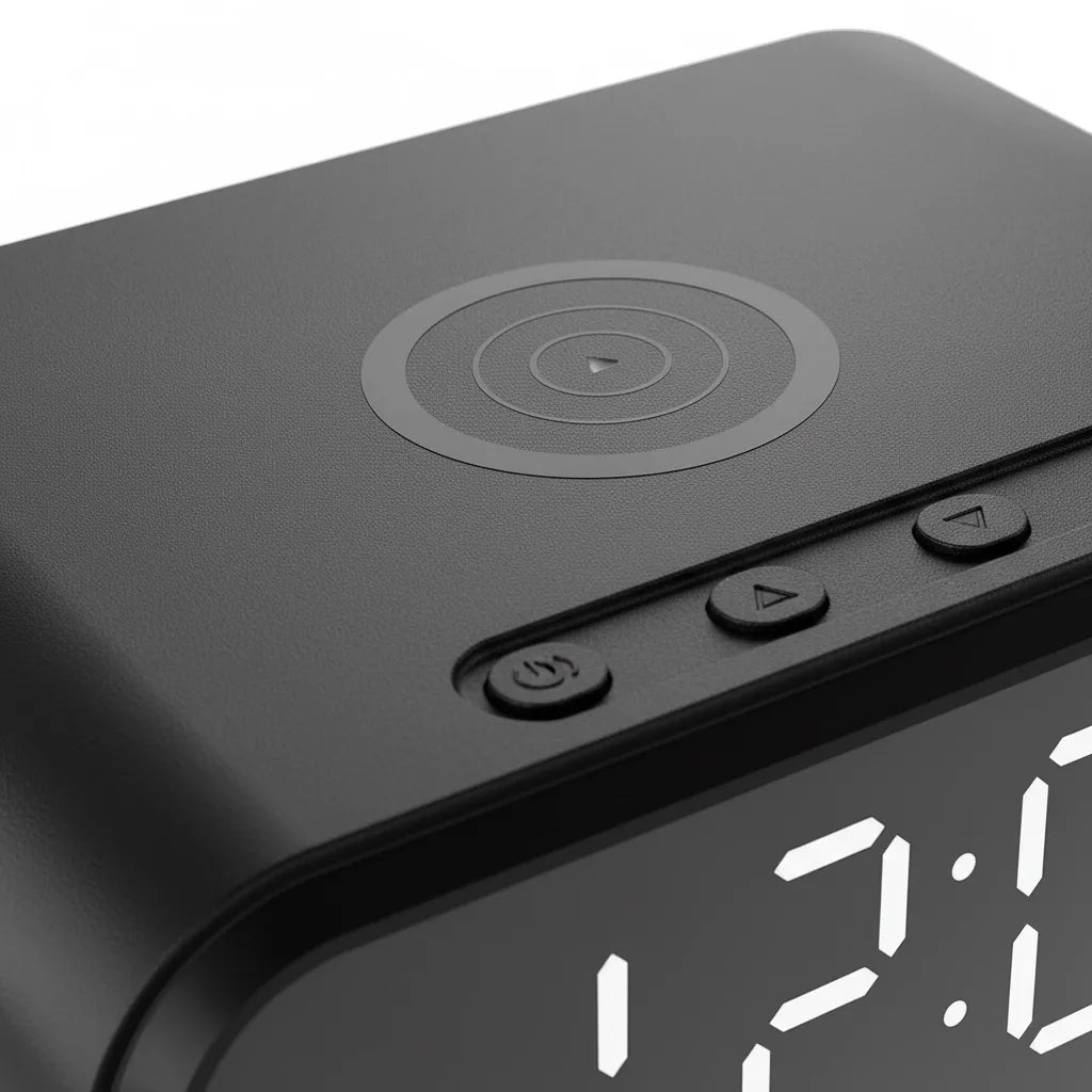 Réveil Connecté Chargeur Noir