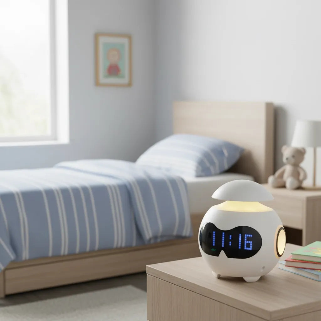 Réveil Connecté Jour/Nuit avec Haut Parleur