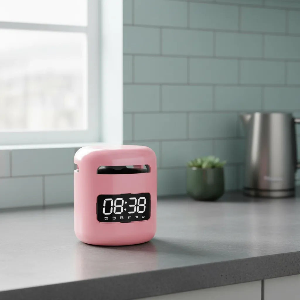 Réveil Connecté Original Rose Cylindrique