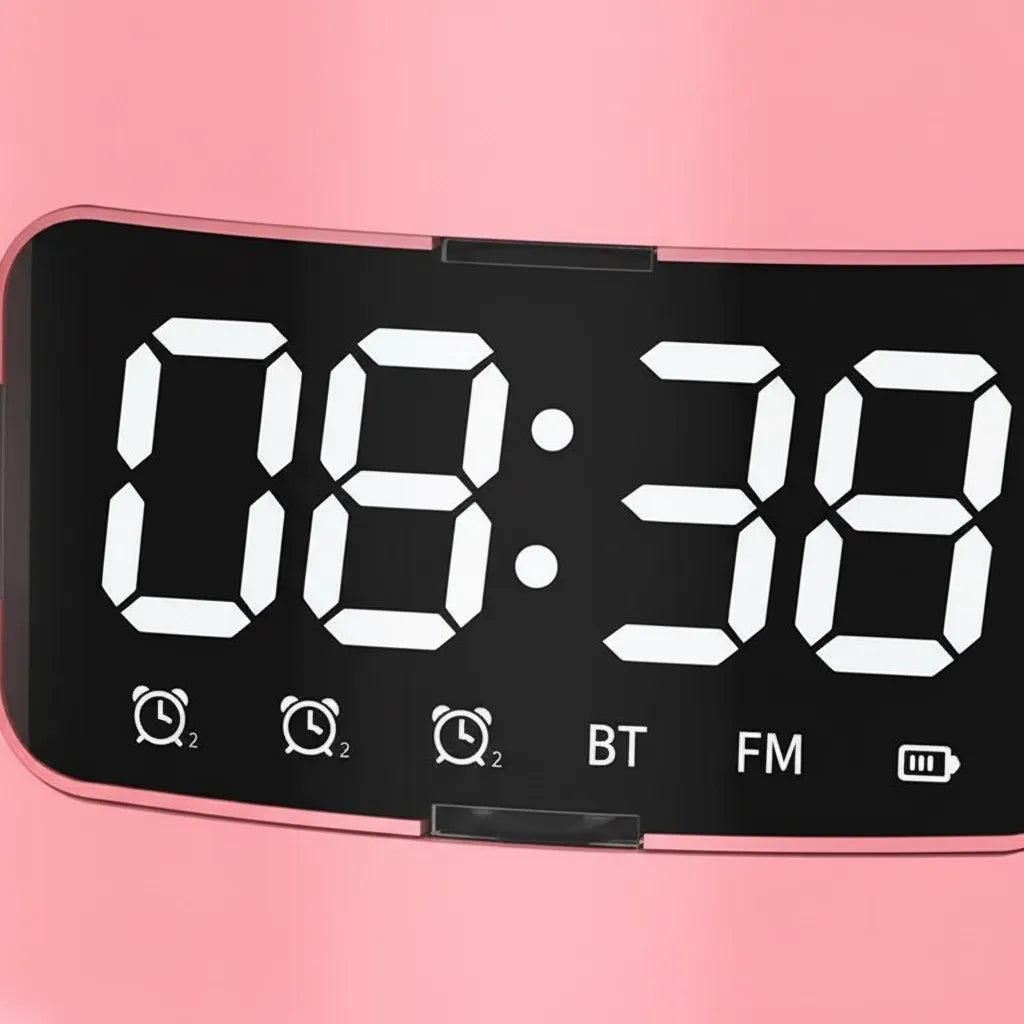 Réveil Connecté Original Rose Cylindrique