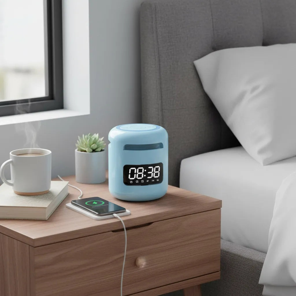 Réveil Connecté Smartphone Bleu Hifi