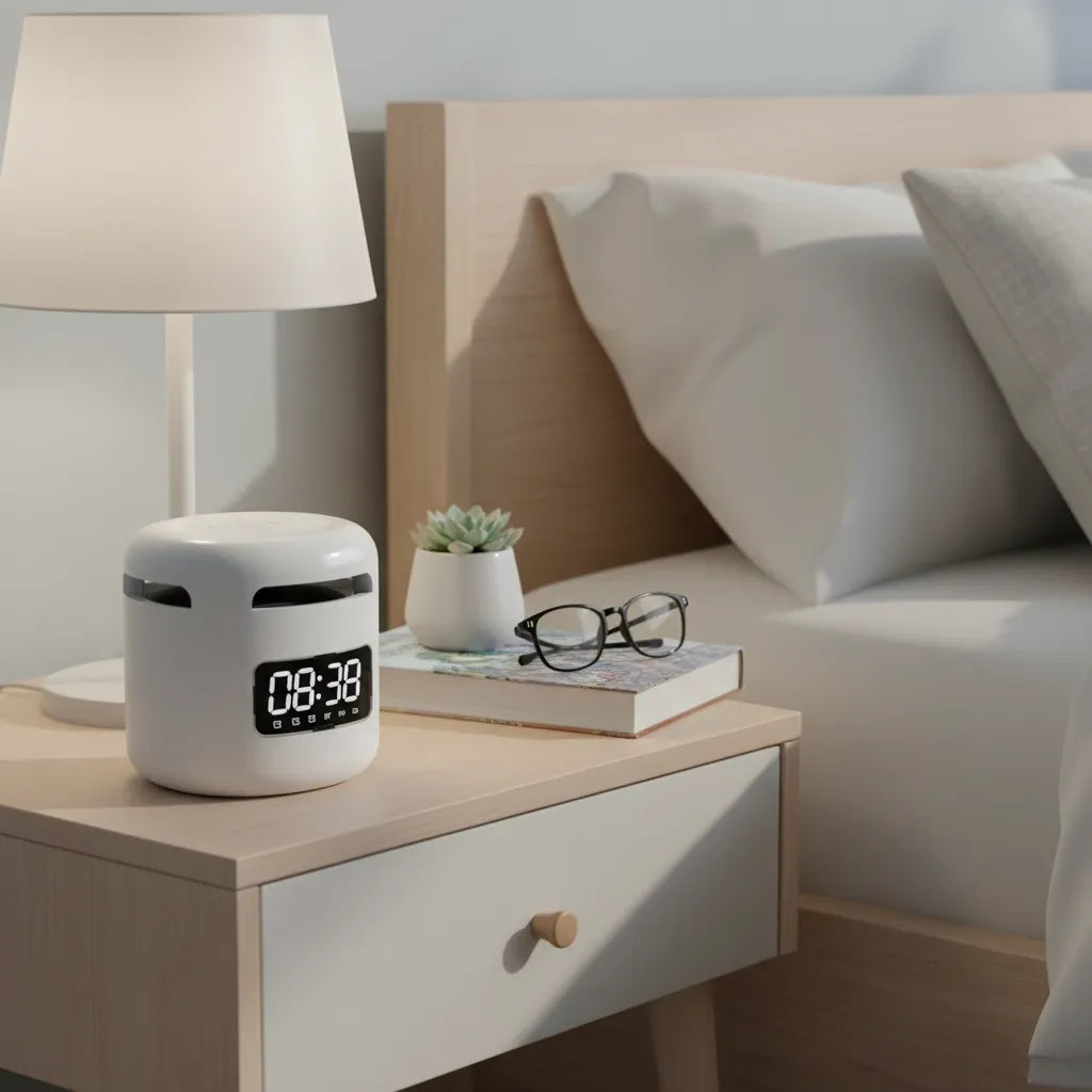 Réveil Connecté Téléphone Blanc HiFi