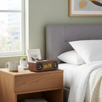 Réveil Connecté Vintage en Bois