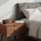 Réveil Connecté Vintage en Bois