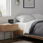 Réveil Cube Design Noir en Bois