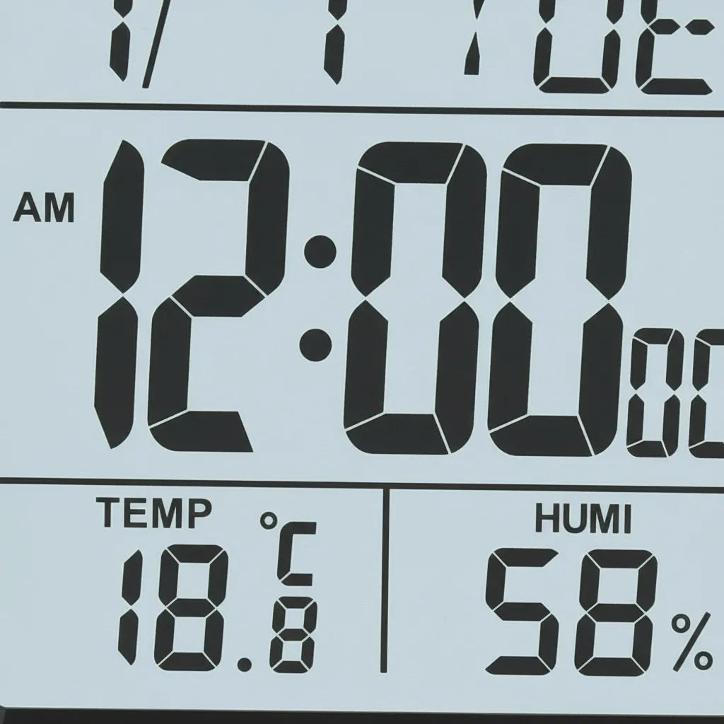 Réveil de Voyage Affichage Permanent Numérique