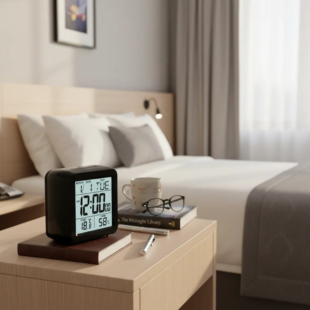 Réveil de Voyage Affichage Permanent Numérique