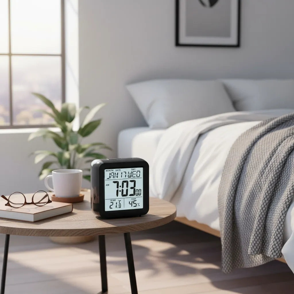 Réveil de Voyage Affichage Permanent Numérique