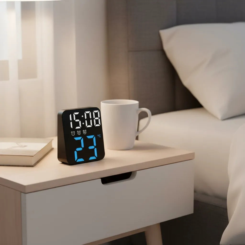 Réveil de voyage digital LED