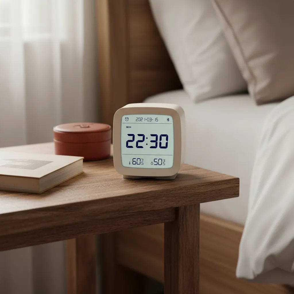 Réveil de Voyage Lumineux Beige