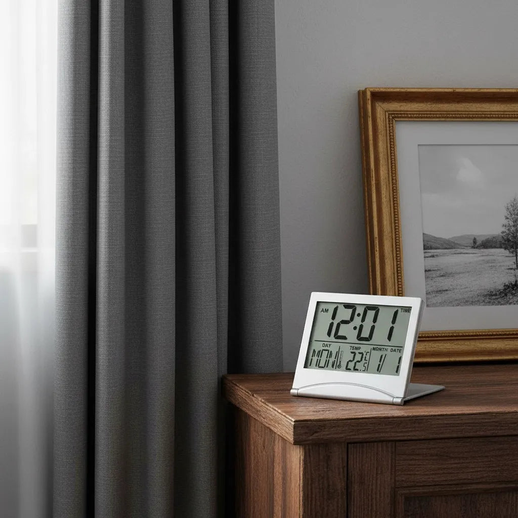 Réveil de Voyage Pliant Numérique