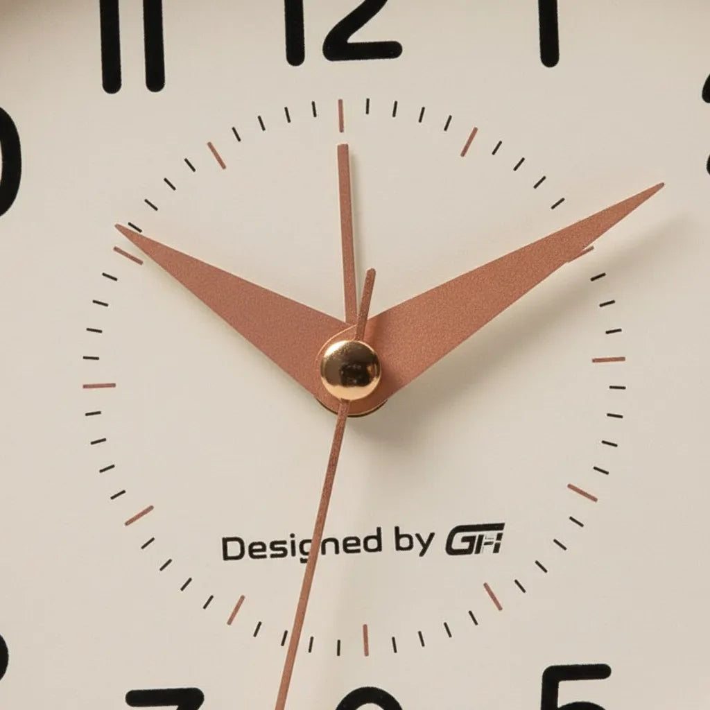Réveil Design Luxe Doré