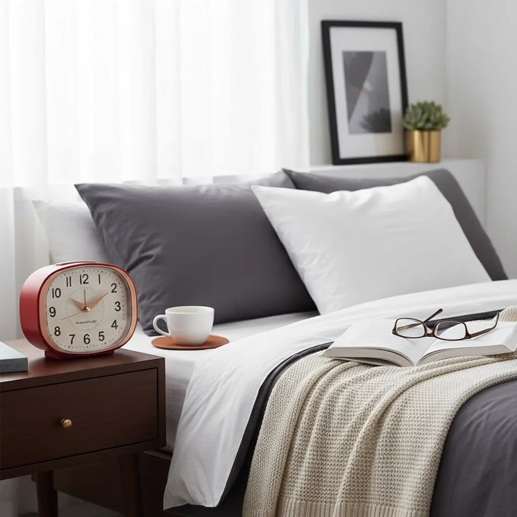 Réveil Design Luxe Doré