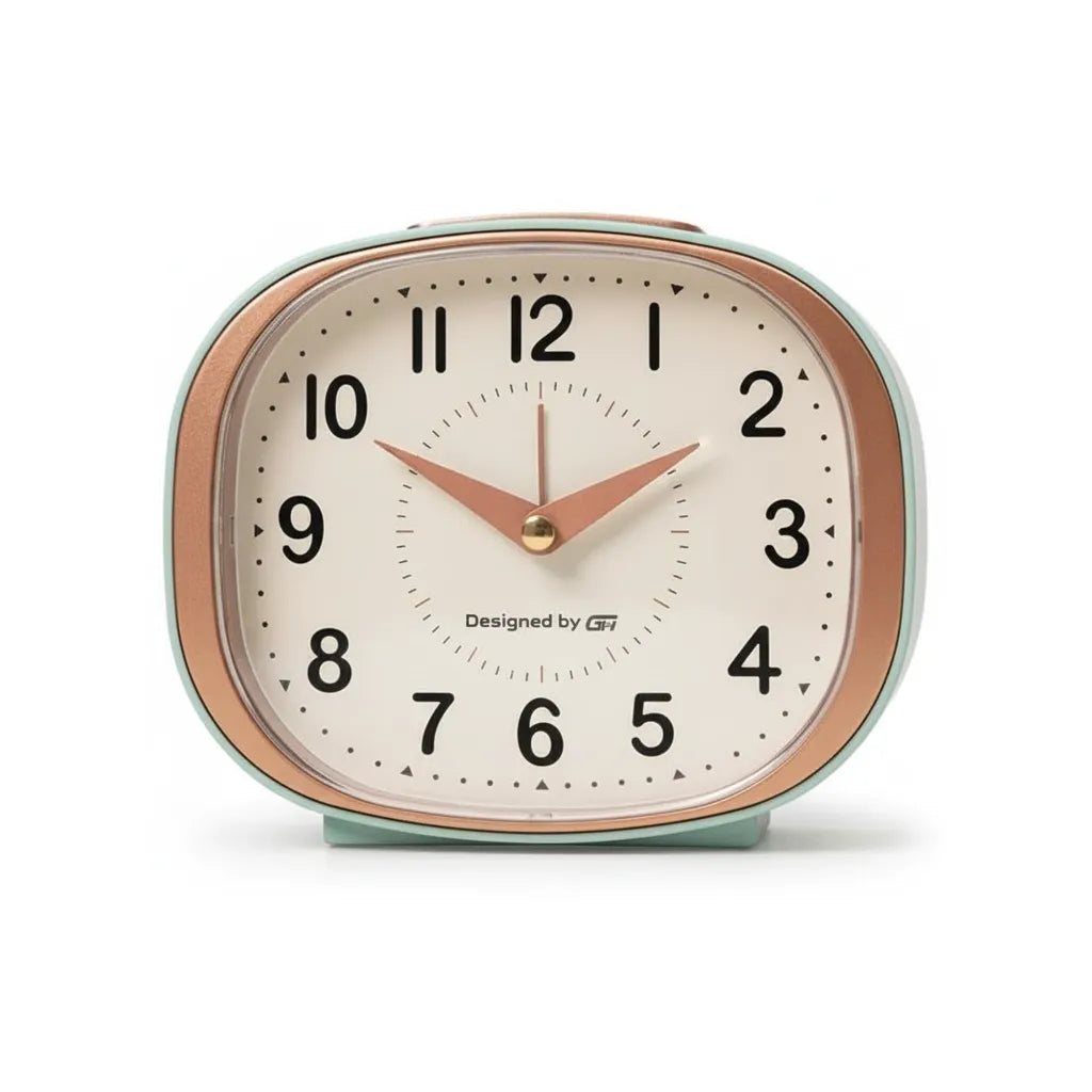 Réveil Design Luxe Doré