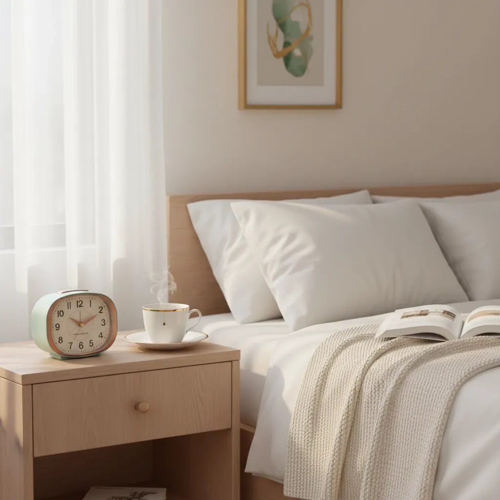 Réveil Design Luxe Doré