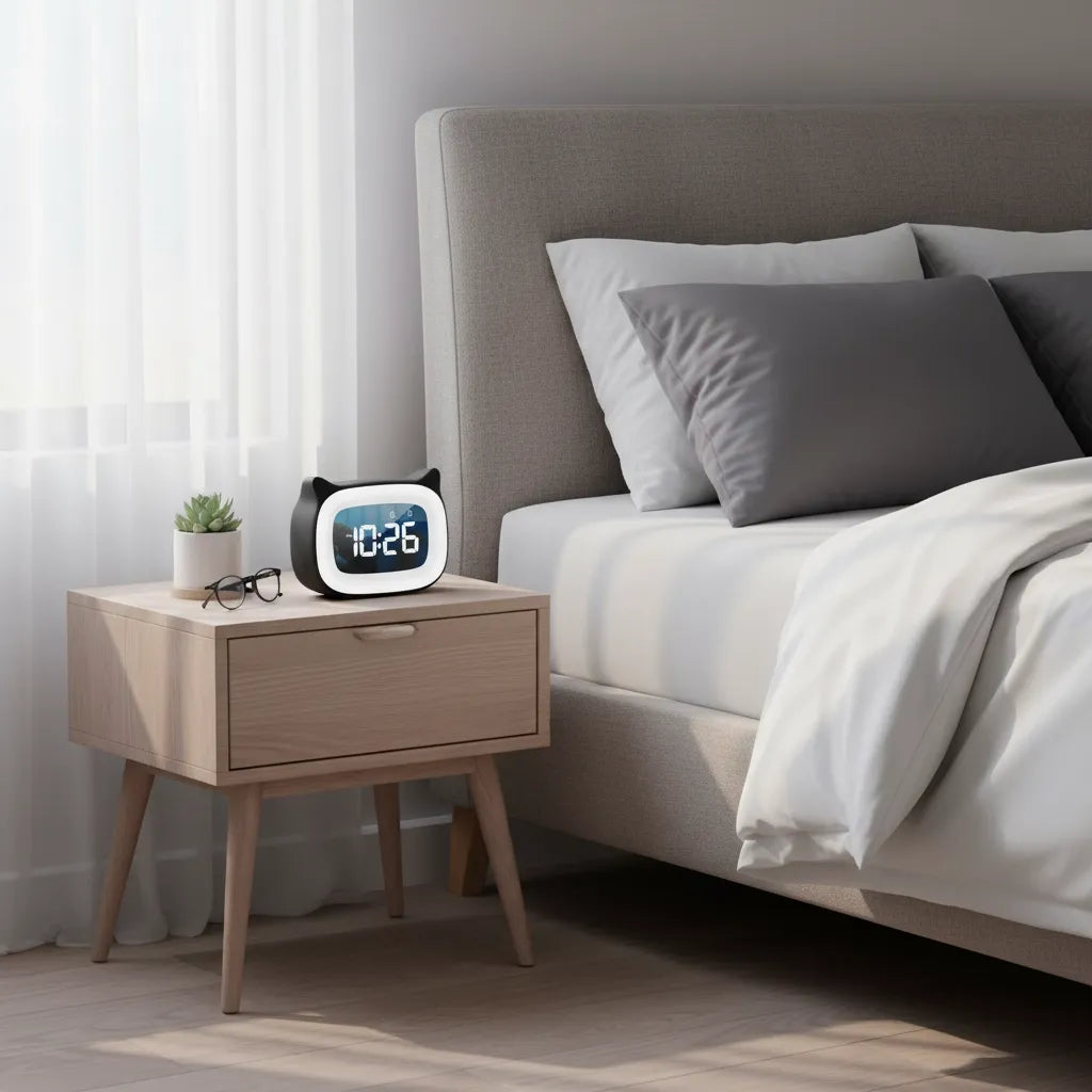 Réveil Design Noir Jour/Nuit