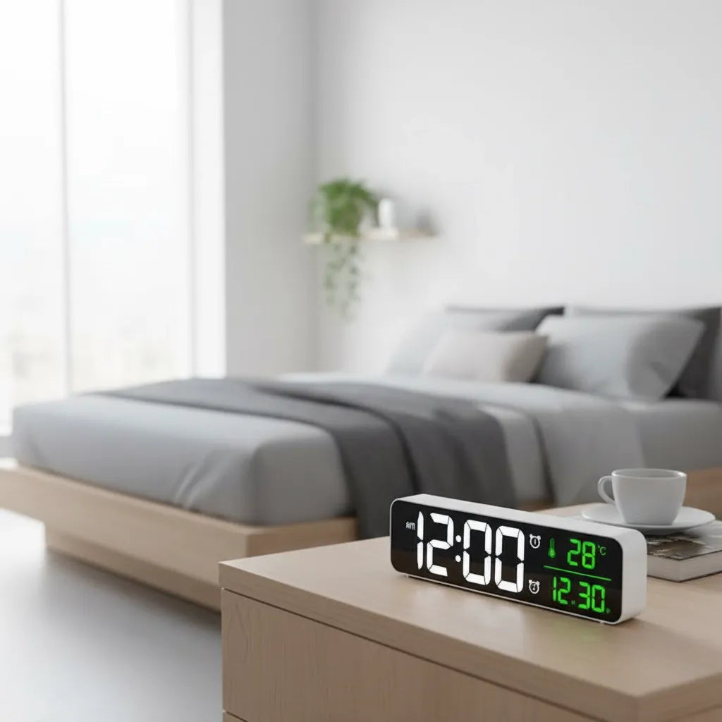 Réveil Digital Avec Date Et Température