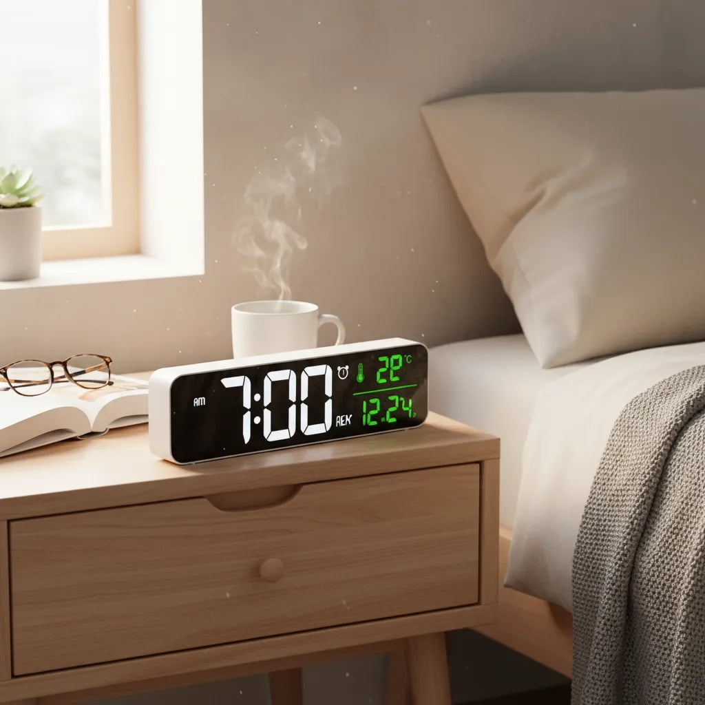 Réveil Digital Avec Date Et Température