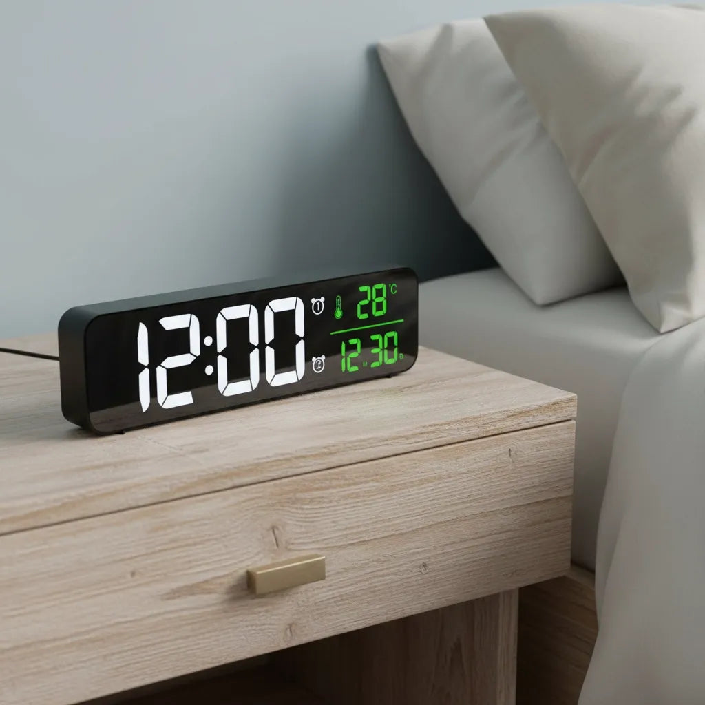 Réveil Digital Avec Date Et Température