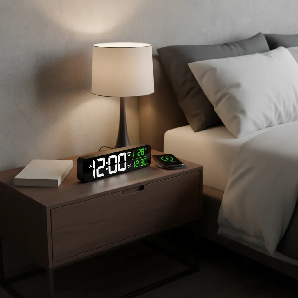 Réveil Digital Avec Date Et Température