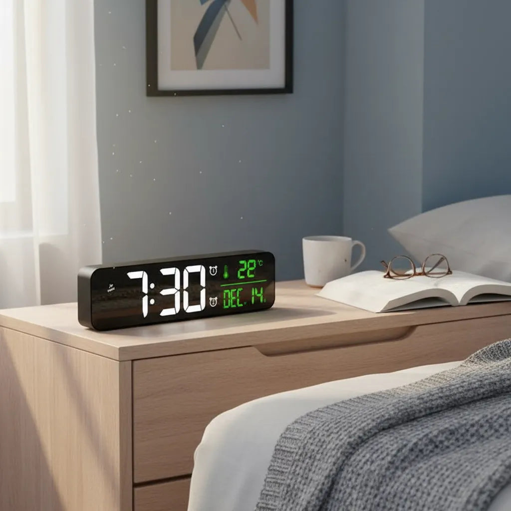 Réveil Digital Avec Date Et Température