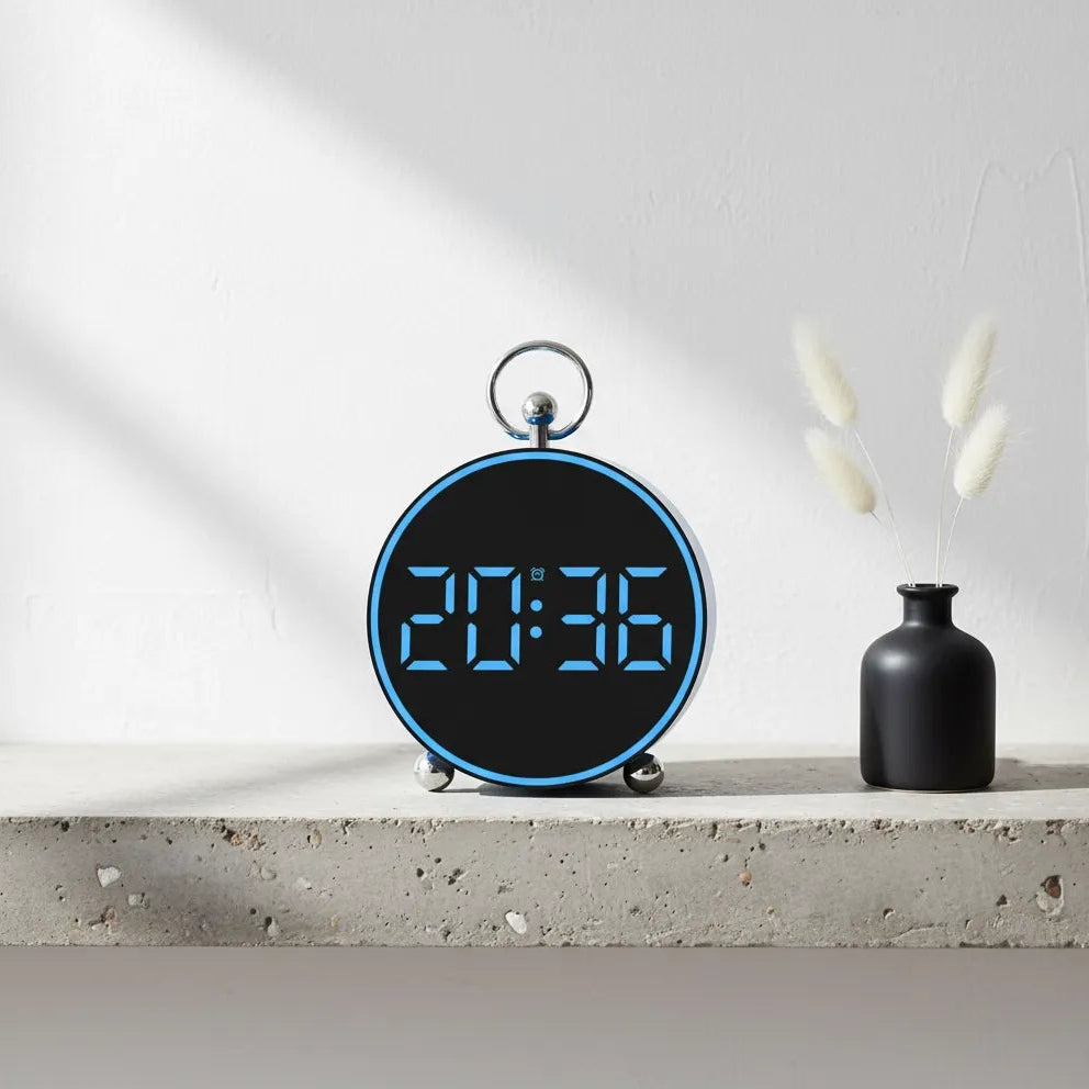 Réveil Digital avec Température en Métal