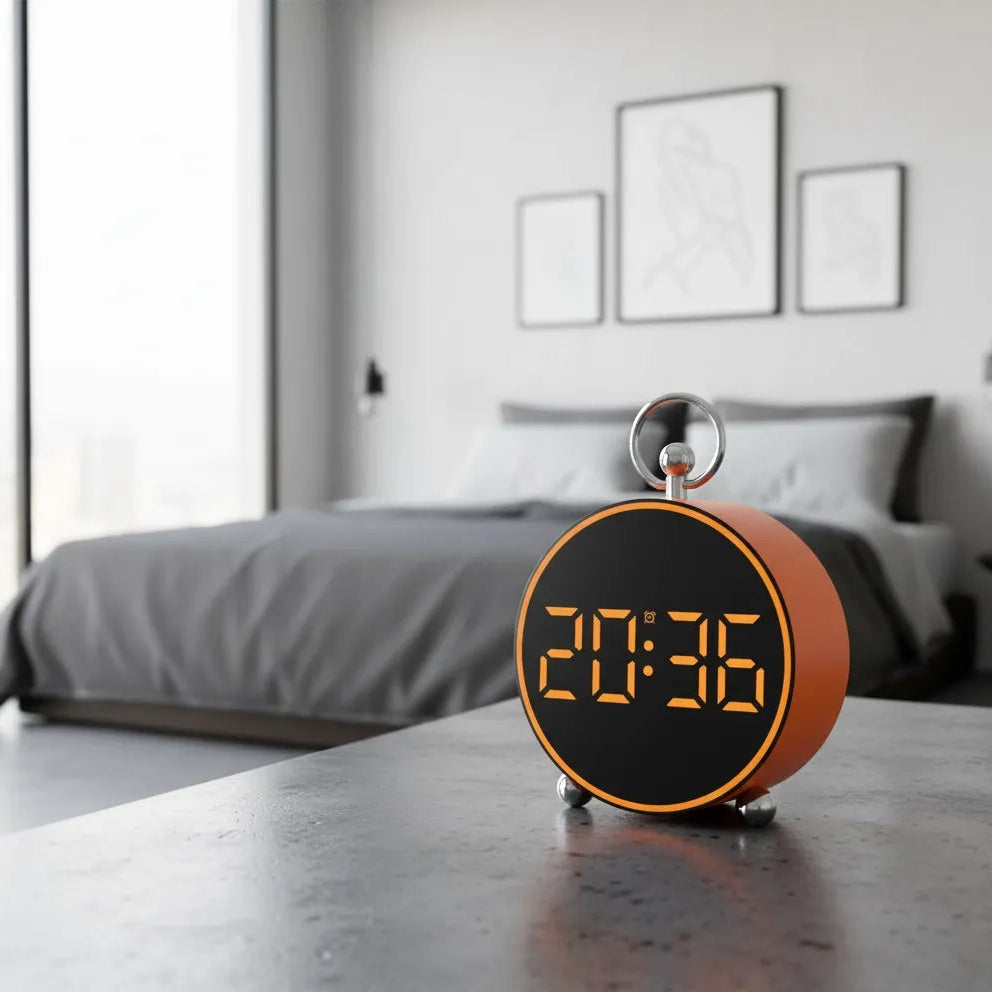 Réveil Digital avec Température en Métal