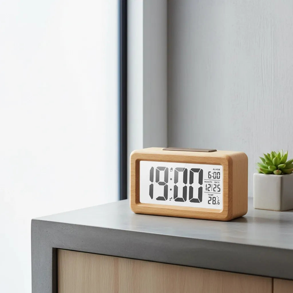Réveil Digital en Bois