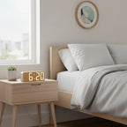 Réveil Digital En Bois Design