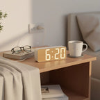 Réveil Digital En Bois Design