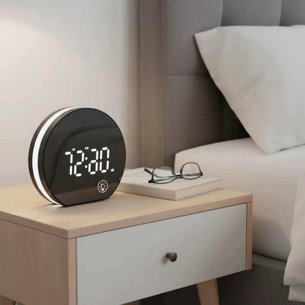 Réveil Digital Grands Chiffres Pratique