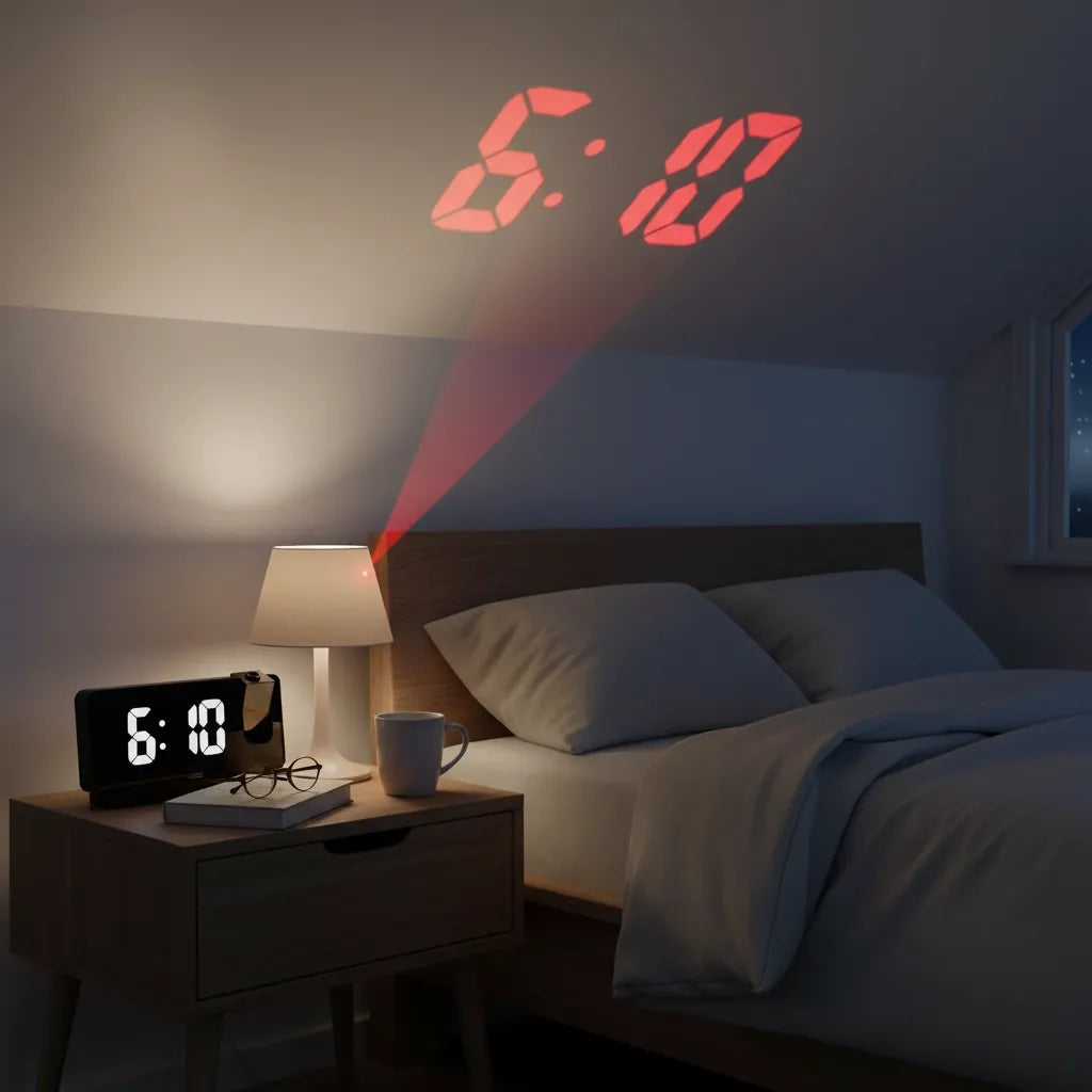 Réveil Digital Projection Plafond