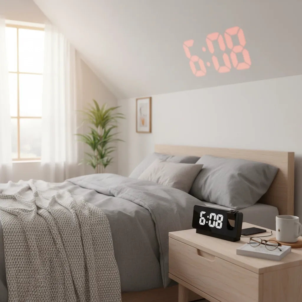 Réveil Digital Projection Plafond