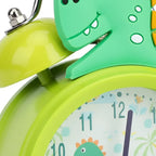 Réveil Dinosaure Vert avec Double Cloche