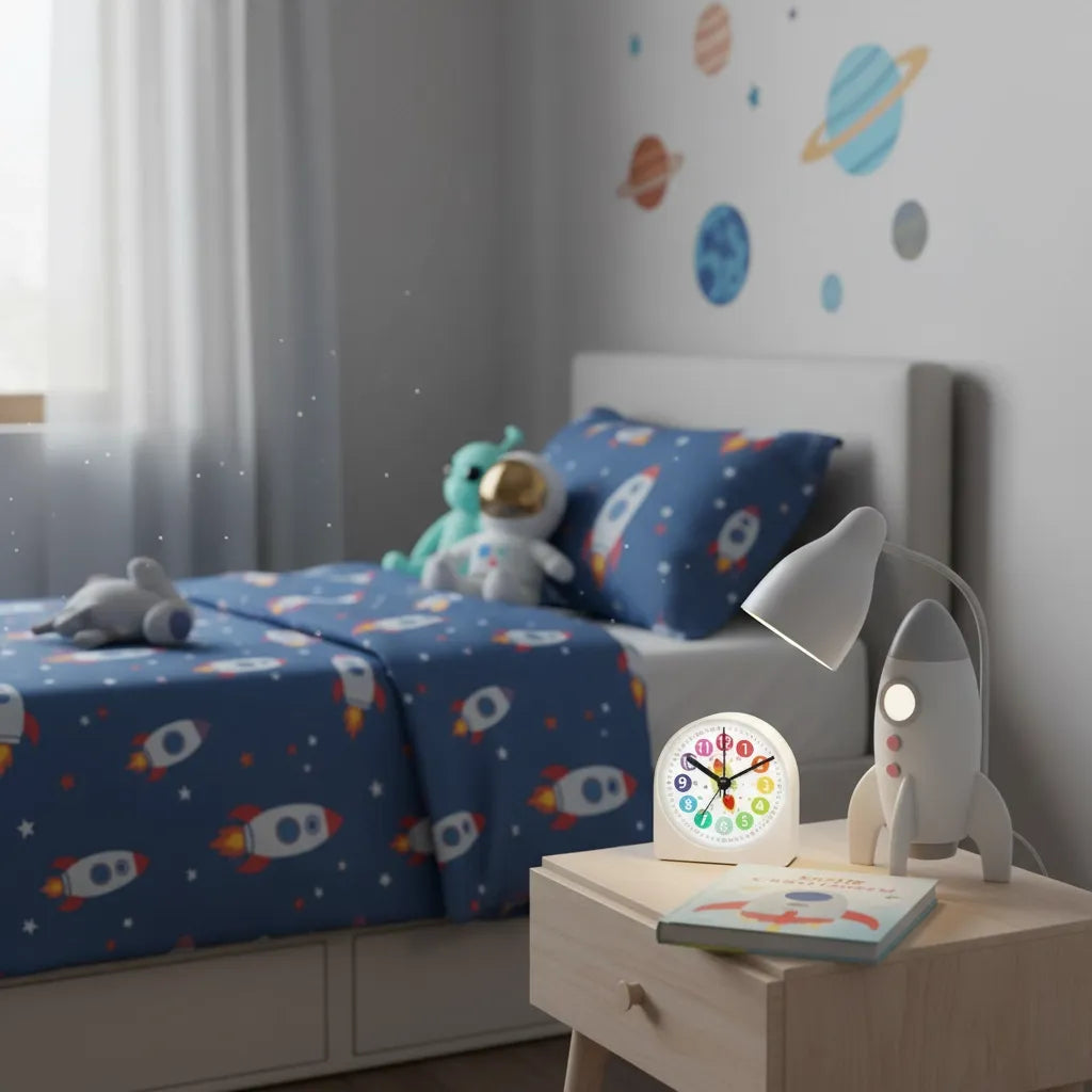 Réveil Éducatif Garçon avec Fusée