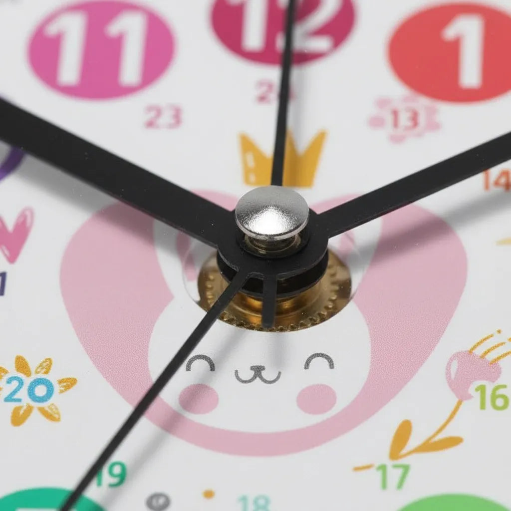 Réveil Éducatif Lapin Rose en Quartz