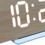 Réveil Effet Bois Avec Écran