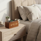 Réveil en Bois avec Chargeur à Induction