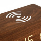 Réveil en Bois avec Chargeur à Induction