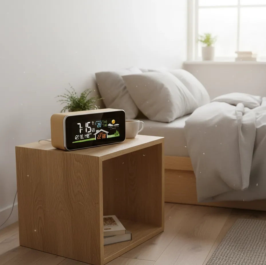 Réveil en Bois Connecté Intelligent